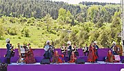 The "Mel" folk group performs a Lezgin folk song "Perizada"