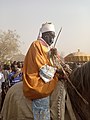 Imam in his Islamic regalia at the funeral of a chief in northern Ghana 02