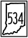 State Road 534 marker