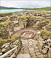 Intérieur du broch d'Old Scatness, Shetland.