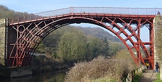 The Iron Bridge Bridge across the River Severn in Shropshire, England, the first major bridge in the world to be made of cast iron.
