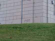 The cornerstone of the current building Jamaica High School 16.jpg