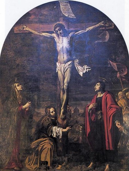 File:Joannes van Houbraken - Crucifixion with May, John and Mary Magdalene.jpg