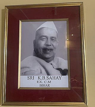 <span class="mw-page-title-main">Krishna Ballabh Sahay</span> Indian Independence Movement Activist & Freedom Fighter (1898–1974)