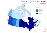 Población judía en Canadá, 2001