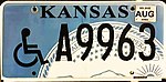 Kansas License Plate Disabled Flat 2020 - Photo Credits to Nathan Kuehn.jpg