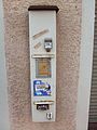 Kaugummiautomat in Dußlingen, an dem man noch heute mit 50-Pfennig-Stücken zahlen kann