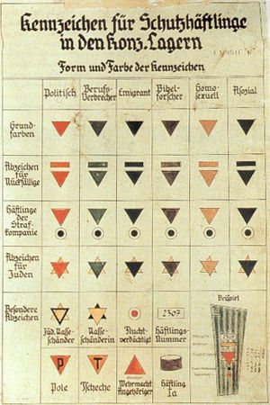 טבלה המתארת את השילובים האפשריים לטלאי. בעמודה החמישית הומואים, בשורה הרביעית יהודים.