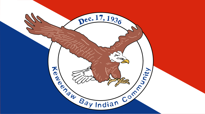 File:Keweenaw Bay Indian Community L'Anse Indian Reservation flag.svg