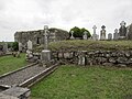 Kilmoon Church (left, in ruin) and graveyard