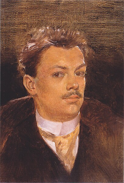 File:Koloman Moser - Selbstporträt als junger Mann - ca1895.jpg