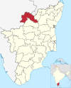 Krishnagiri in Tamil Nadu (India).svg