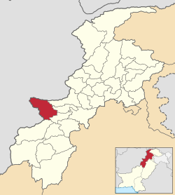 Map of Kurram District
