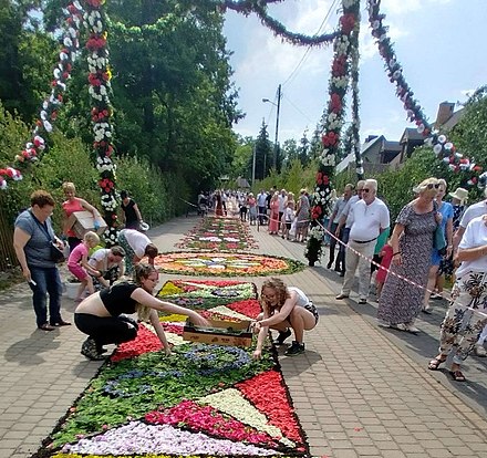 Dywany kwiatowe w Spycimierzu