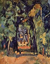 L'allée du bois Bourillon par Paul Cézanne (1888).