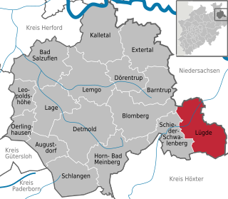 Lügde Town in North Rhine-Westphalia, Germany