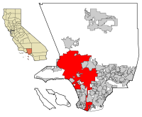 LA County Incorporated Areas Los Angeles highlighted.svg