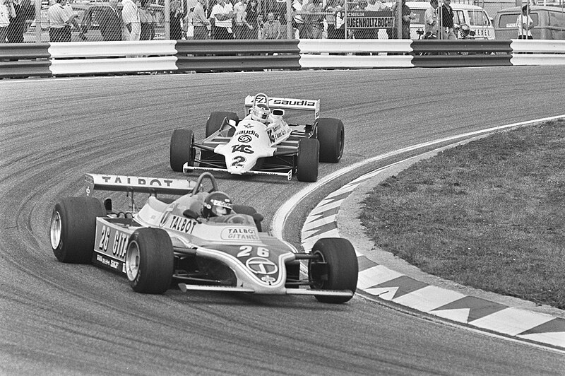 File:Laffite en Reutemann tijdens de Grand Prix Formule 1 van Nederland 1981.jpg