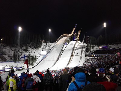 Salpausselän hyppyrimäet vuoden 2017 MM-kisoissa.