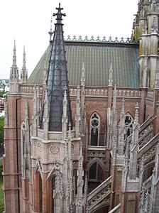 Lateral de la Catedral de La Plata desde la Torre de Jesus 3.jpg