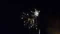 The fireworks display at South Street, during Lewes Bonfire 2013, held in Lewes, East Sussex.