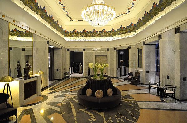 The lobby of Hotel Bristol, Warsaw