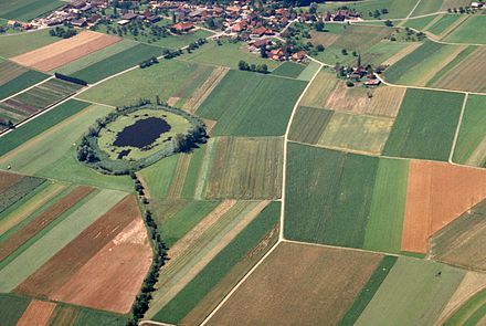 Aerial view of Lobsigensee