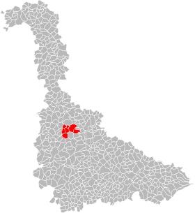 Placering af kommunerne Vals de Moselle og Esch