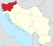 Locator map Slovenia in Yugoslavia.svg