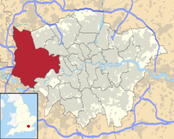Londra ovest - Localizzazione