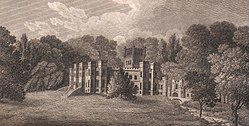 Loudoun Castle, Janet's place of work Loudoun Castle, Aiton, Circa 1811.jpg