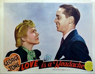 <i>Love Is a Headache</i> 1938 film by Richard Thorpe