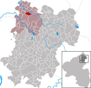 Poziția Müschenbach pe harta districtului Westerwaldkreis