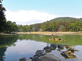 Den rene landhave ved Mōtsū-ji.