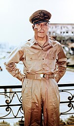 July 9, 1950: General MacArthur appointed commander of U.S. forces in Korea, asks Joint Chiefs for atomic weapons MacArthur Manila.jpg