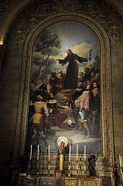 Pala nella cappella di San Bernardino nella Basilica di San Francisco el Grande, con tela di Goya San Bernardino de Siena che predica davanti ad Alfonso V d'Aragona (1781-1783).