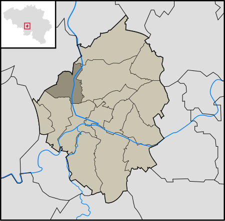 Map Roux in Charleroi