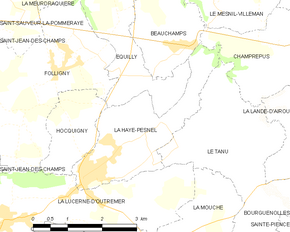 Poziția localității La Haye-Pesnel