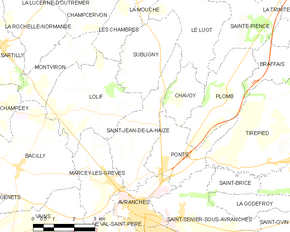 Poziția localității Saint-Jean-de-la-Haize