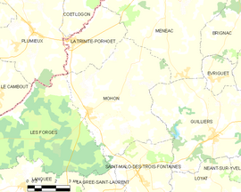 Mapa obce Mohon