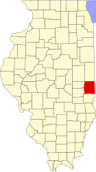 Edgar County - Kort