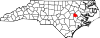 Map of North Carolina highlighting Greene County.svg