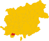 Locatie van Airola in Benevento (BN)