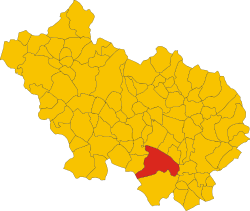 Map of comune of Pontecorvo (province of Frosinone, region Lazio, Italy).svg