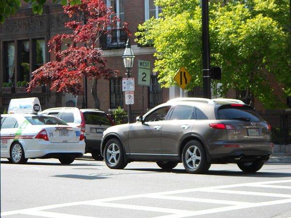 The shield for Massachusetts Route 2, located across from Boston Common