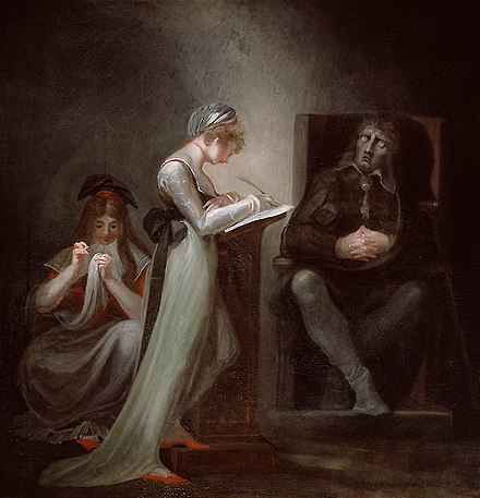 Milton Dictating to His Daughter, Henry Fuseli (1794)