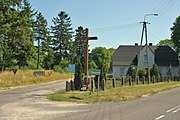 English: Cross in Minkowice. Polski: Krzyż we wsi Minkowice.