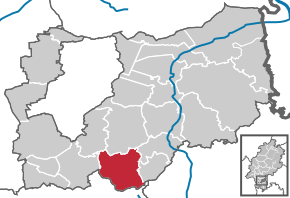 Poziția Modautal pe harta districtului Darmstadt-Dieburg