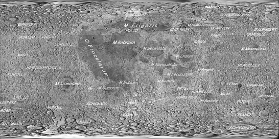 Luna: Etimología, Características físicas, Distancia a la Luna