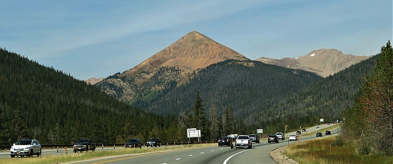 File:Mount Bethel, Interstate 70, Colorado.jpg